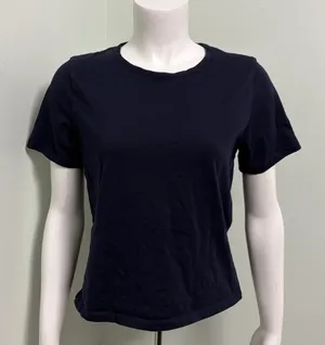 Quince Organic Cotton l Navy Crewneck Tee Shirt Small thumbnail 1