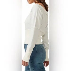Free People Last Minute Pull Over | Cream | Size Extra Small XS | We The Free thumbnail 3