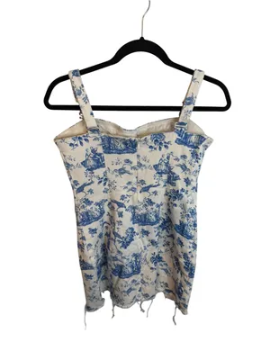 For Love & Lemons Monika Hook Front Floral Bird Print Mini Dress thumbnail 4