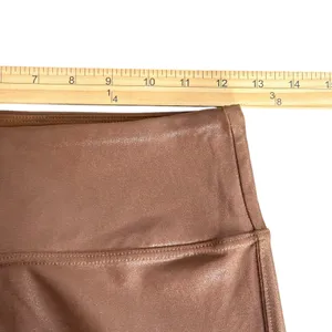 Shiny Metallic Leggings High Waist Tummy Control Pants Women‎ S Shiny Pull On thumbnail 11
