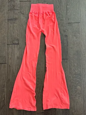 FP Movement Good Karma Flare Leggings Coral Pink thumbnail 6