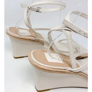 Dolce Vita Gemini Ivory Leather Strappy Wedge Heel Sandals NEW Size 10 MSRP $130 thumbnail 6