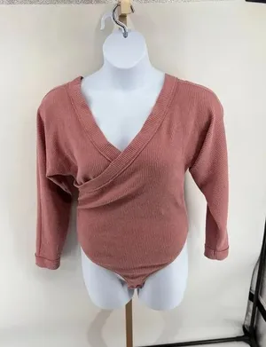 Intimately Free People Loving This Feeling Bodysuit Pink Size L thumbnail 1