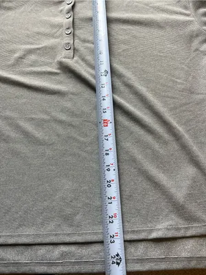 NWT Halara Gray Relaxed Fit Henley with thumb holes size xs thumbnail 7