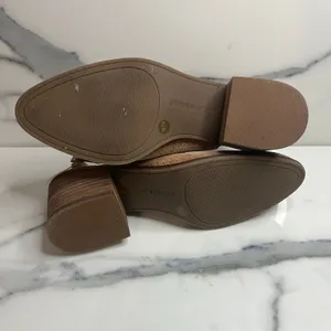 Lucky Brand Wmns Brown Leather Slingback Mule Lideton Bootie Sz 7 Boho Festival thumbnail 7
