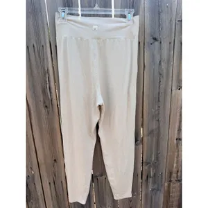 Vuori women's Lux At Ease Harem High Rise Jogger in Cream Sz Small thumbnail 5