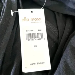 Ella Moss Gauzy rope tank black halter top thumbnail 13