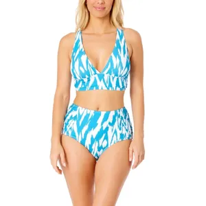 Anne Cole Womens Bikini Bottom Size S Turquoise High Waist Swim Bottom Beach thumbnail 7