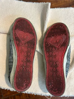 Roxy Gray Knit Slip-On Loafers thumbnail 6
