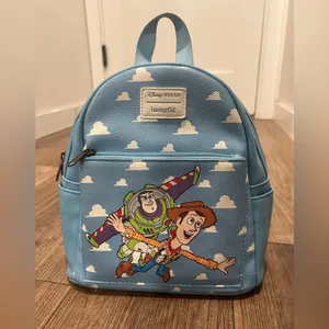 Loungefly x Disney Pixar Toy Story Woody & Buzz Clouds Mini Backpack SOLD OUT thumbnail 2