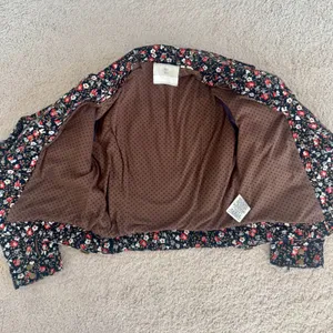 Anthropologie Hei Hei Tinsley Floral Moto Jacket Zip Cropped Fitted Womens Sz 6 thumbnail 5