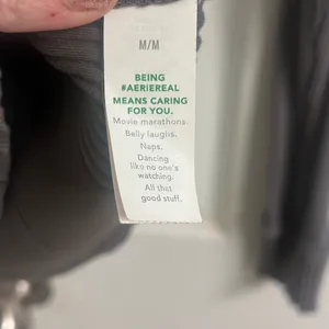 Aerie Charcoal Long Sleeve Henley Top Jrs. thumbnail 4
