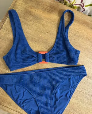 aerie blue bikini set thumbnail 1