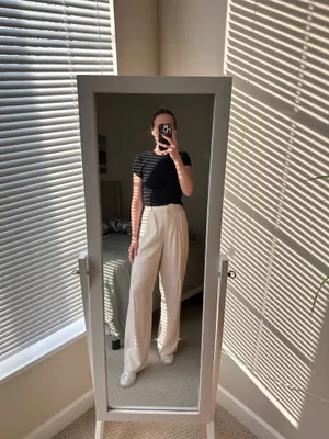 Abercrombie Sloane Linen Blend Tailored Wide Leg Pant thumbnail 14