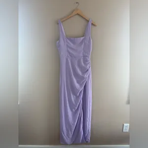 Lulus Glamorous Disposition Lavender Ruched Maxi Dress Size XS Bridesmaid Formal thumbnail 3