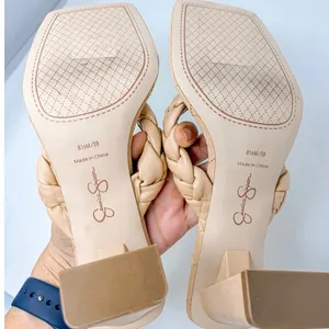 Jessica Simpson Zaliye Tan Faux Leather Braided Strap Slip On Heels NEW Size 8.5 thumbnail 11