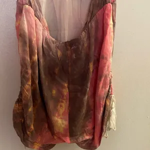Nectar clothing Brown & Pink Tie Dye Romper M Medium Bust 34” 36” Viscose thumbnail 6