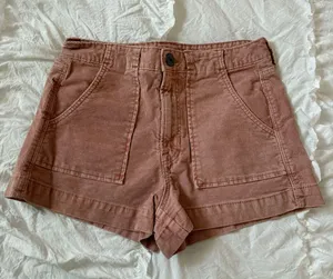 American Eagle Super Stretch Corduroy Pink Shorts thumbnail 1