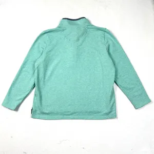 L.L.Bean Women XL Quarter Snap Pullover Coastal Preppy Fleece Teal‎ Blue Green thumbnail 9