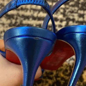 Christian Louboutin blue O Marlyn Heel size 37.5 thumbnail 7