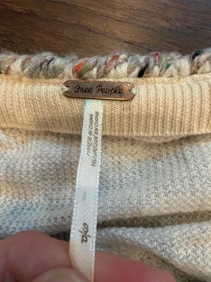Free People Oversized Sweater Knit Wool Alpaca Cardigan Lined Small - C65-025 thumbnail 3