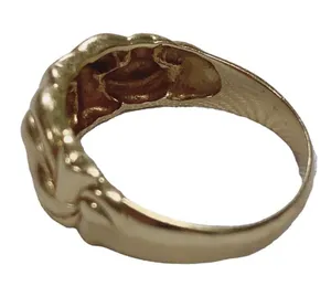 Atasay Kuyumculuk AK 14K Yellow Gold Smooth Byzantine Sz 10 Band State Ring thumbnail 4