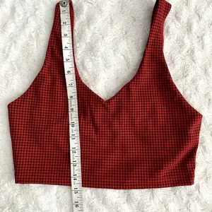 NEW Aerie Offline Red Herringbone Recharge Least Support Athletic Sports Bra M thumbnail 6