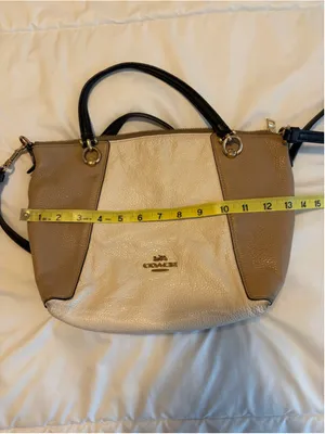 Coach Pebbled Leather Satchel Colorblock Crossbody Shoulder Bag 26311 K12 thumbnail 11