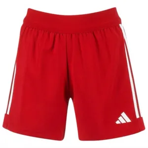 Adidas Tiro 23 Women’s Athletic Shorts Red with White Trim Size Small thumbnail 1