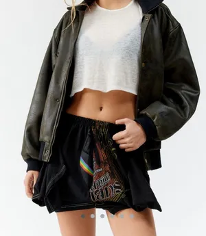 Urban Outfitters Remade music tee micro skirt thumbnail 1