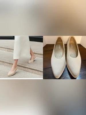 Vivaia Veronica All Day Standing Comfort Water Repellent Flats Washable Almond thumbnail 2
