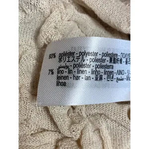 NEW Zara Beige Linen Textured High Neck Sleeveless Crop Blouse Tank Top Size S thumbnail 4