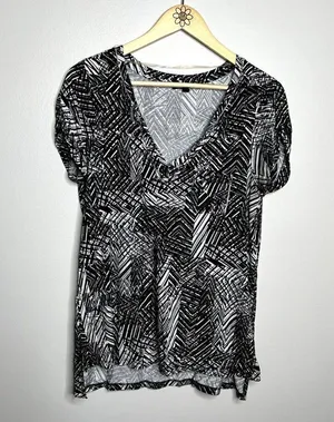 Cable & Gauge Patterned Short Sleeve Tee thumbnail 4