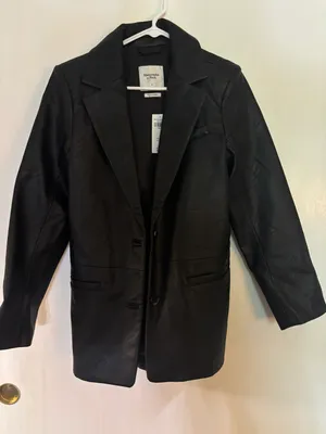 Abercrombie Vegan Leather Blazer thumbnail 1