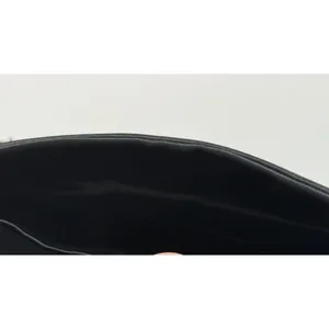 Vtg‎ Black Beaded Satin Evening Clutch Micro Bead Flowers Snap Close Hong Kong thumbnail 8