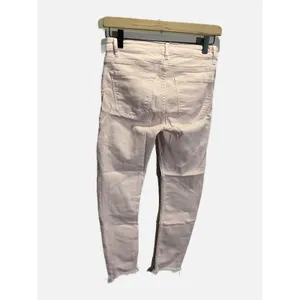 Zara Skinny Jeans Womens‎ 4 Pink Raw Hem Premium Denim Collection Casual Slim thumbnail 3