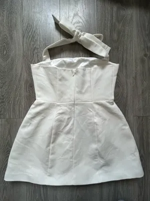 Showpo Dante Mini Dress Halter Neck Tie Tulip Skirt Size Medium MSRP $129 thumbnail 5