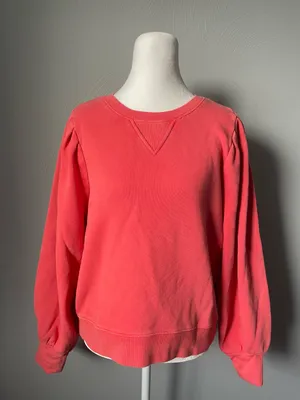 RAILS Cherry Tiffany Puff Balloon Sleeve Cotton Fleece Sweatshirt thumbnail 3