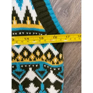 Red Camel Fair Isle Sweater Vest XL Button Front Nordic Pattern thumbnail 3
