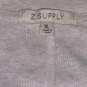 Z‎ Supply Ribbed Scoop Neck Top Womens XL Heather Grey Long Sleeve Minimalist thumbnail 2