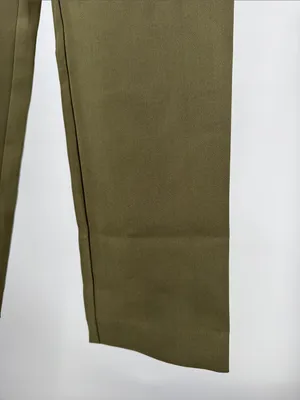 Lulu's Olive Green Tailored Pleat Trousers S office professional casual neutral thumbnail 7