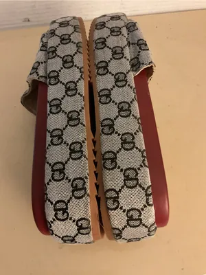 Fashion women canvas platform monogram slide sandals US 10 thumbnail 11