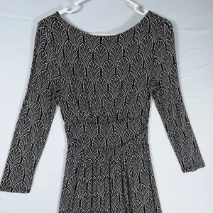 Maeve Anthropologie Size-XS‎ Womens Midi Dress Galena Black White Boho Y2K thumbnail 11