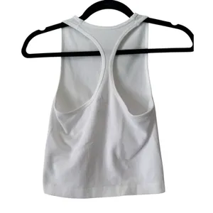 Free People Intimately White Ribbed Racerback Cropped Tank Top Women’s size XS/S thumbnail 2