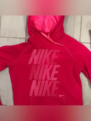Nike Women's Hot Pink Pullover Hoodie with Repeat Logo Xs thumbnail 4