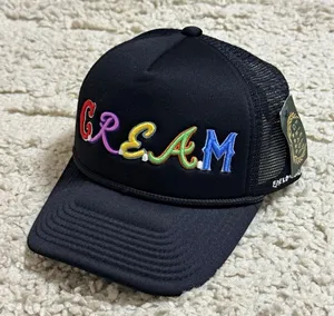 New Field Grade C.R.E.A.M Black Multicolor Mesh Back Adjustable Trucker Hat thumbnail 1