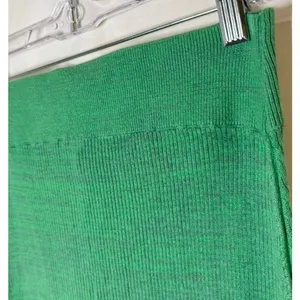 Free People Golden Hour Knit Midi Skirt Green Sz S thumbnail 5
