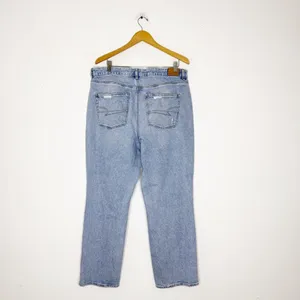 American Eagle Curvy 90s Straight Jeans Size 18 Regular Distressed Stretch thumbnail 2