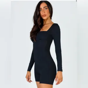 Princess Polly Sara Romper Black Tall Size 2‎ thumbnail 2
