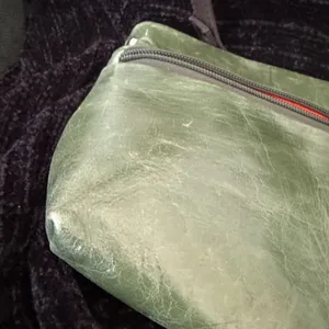 TANO leather handbag | shoulder strap, medium size U2k Green Brown Purse‎ thumbnail 6